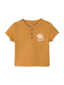 Bio-Kollektion: Jungen Baby T-Shirt mit Print, Slub-Jersey