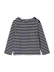 Mädchen Ringelshirt mit Recycling-Baumwolle
