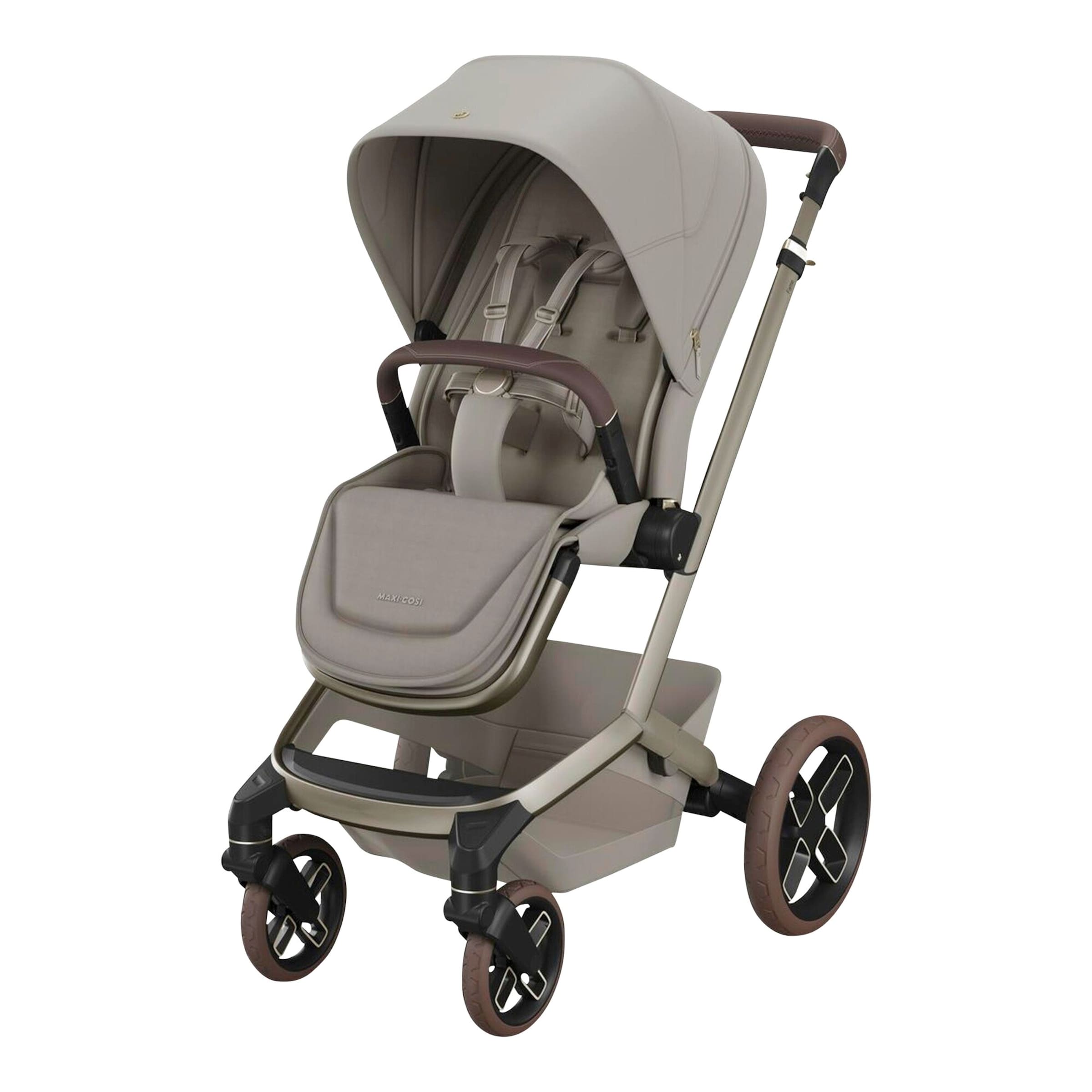 Maxi-Cosi Premium Kombikinderwagen Fame Travel-Set ink. Babyschale Pebble Slide Pro und Isofix-Basis Familyfix Slide Pro grau