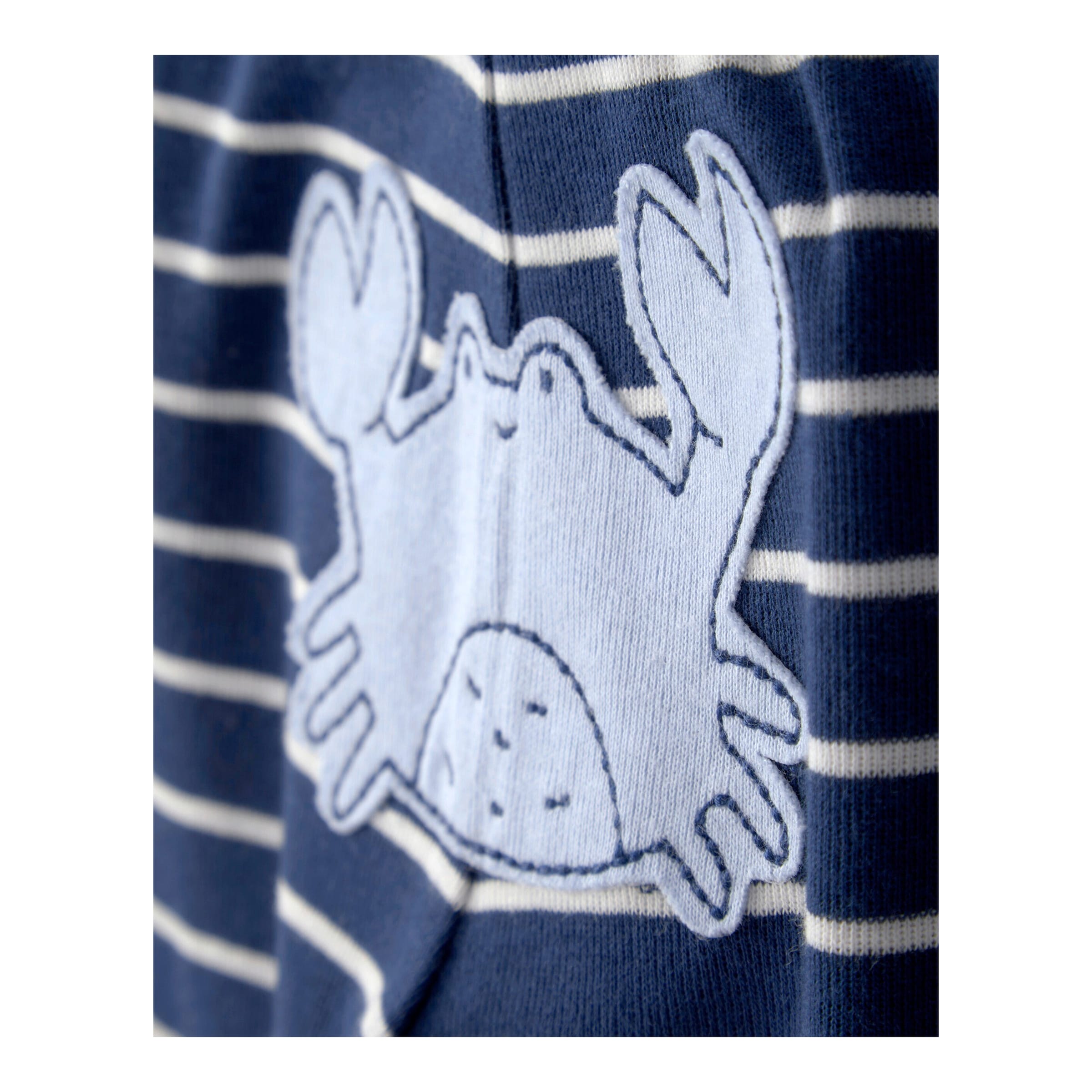 3-tlg. Ser Bodys kurzarm und Jogginghose Ozean Ringel