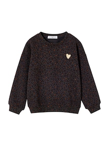 Mädchen Sweatshirt Mama-Tochter-Capsule LEOPARD, Bio-Baumwolle