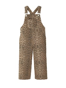 Gemusterte Mädchen Latzhose mit weitem Bein
