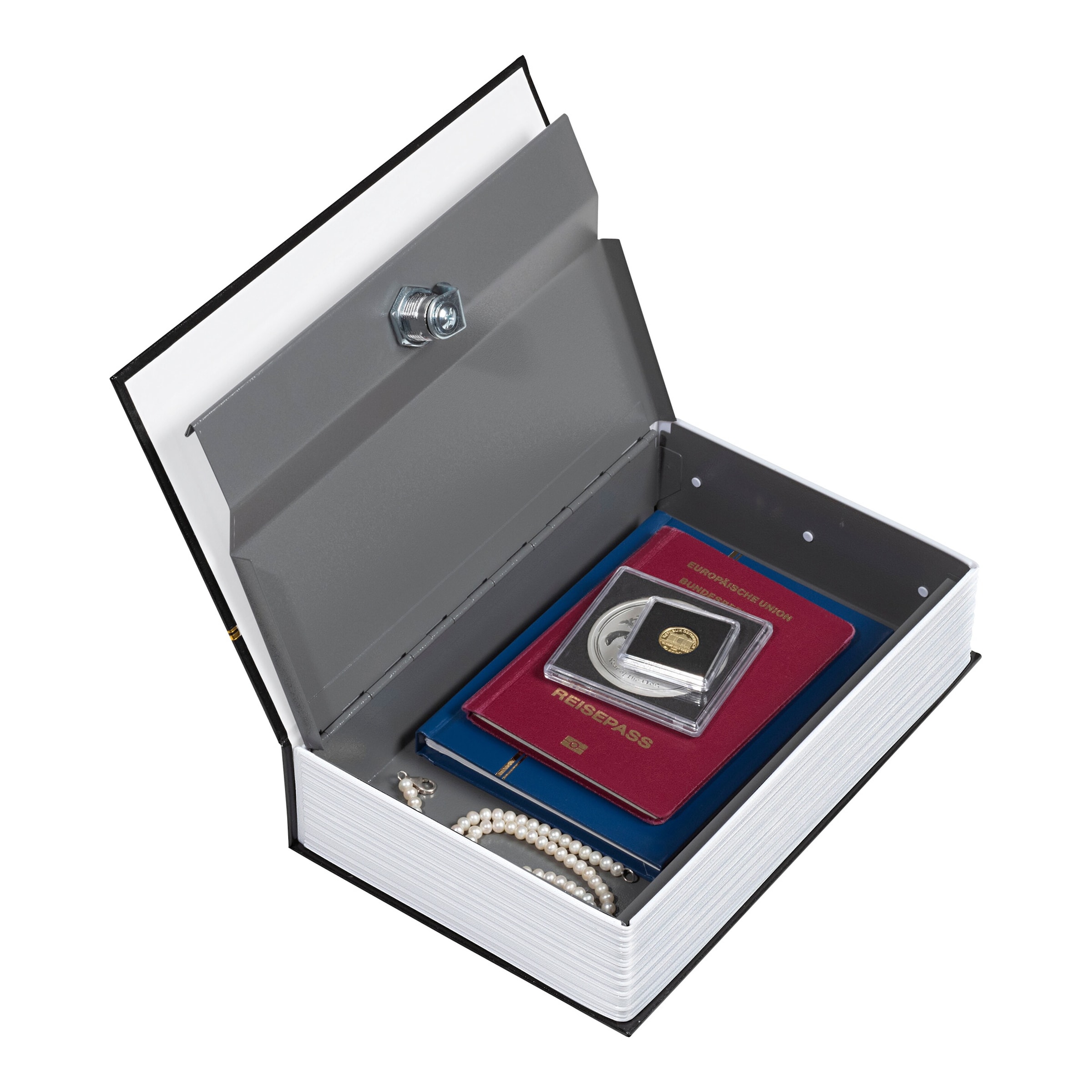 Buch-Tresor mit Schlüssel