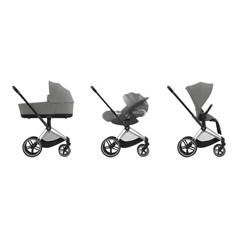 Kombikinderwagen PRIAM Travel-Set inkl. Babyschale Cloud T i-Size und Isofix-Basis Base T