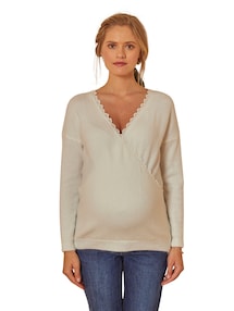 Wendbarer Pullover für Schwangerschaft & Stillzeit, Bio-Baumwolle