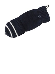 Mädchen-Set: Mütze, Rundschal & Handschuhe Streifen/Herzen
