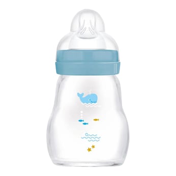 Babyflasche Feel Good matt, Glas, 170 ml, ab 0M