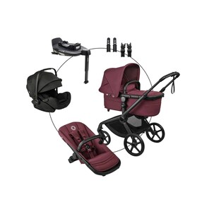Kombikinderwagen Travel-Set inkl. Babyschale Otter, Isofix-Basis 360 Base und Adapter