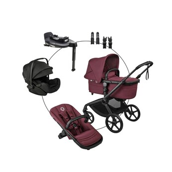 Kombikinderwagen Travel-Set inkl. Babyschale Otter, Isofix-Basis 360 Base und Adapter