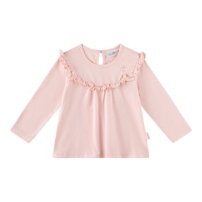T-shirt manches longues ruchés