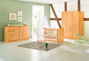 3-tlg. Babyzimmer Natura extrabreit groß