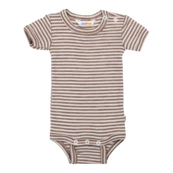 Body manches longues rayures laine/soie