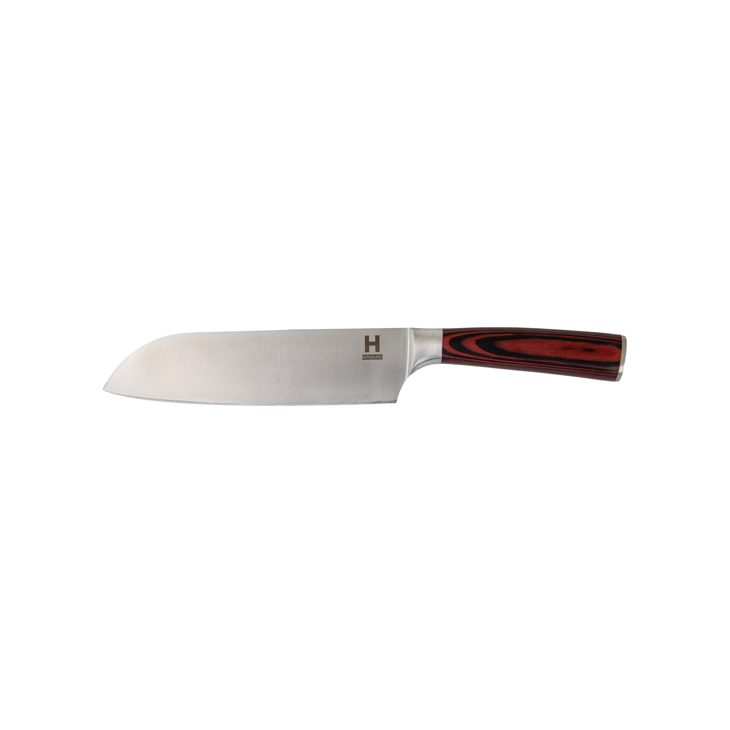 Allzweckmesser HENSSLERS silber Gesamtlänge 305cm Klingenlänge 18cm Edelstahl Kochmesser Santoku Edelstahl extrem scharfe 17cm lange Klinge