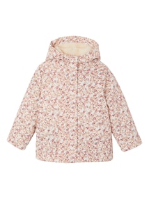Regenjacke mit magischen Blumenmotiv und Teddyfleece-Futter Mädchen