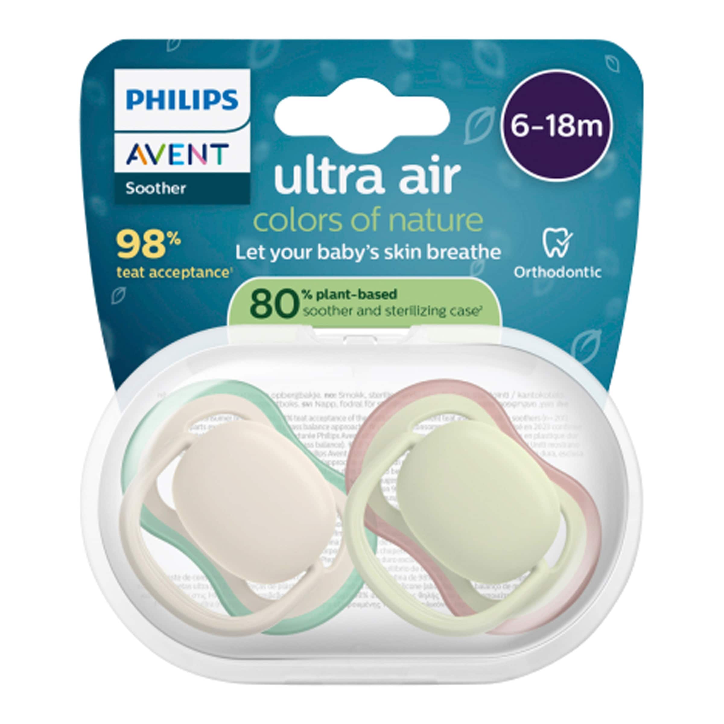 Philips Avent 2er-Pack Schnuller ultra air, 6-18M