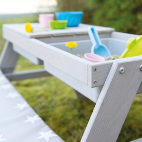 Kindersitzgarnitur Outdoor + mit Spielwannen und Bankkissen Little Stars 