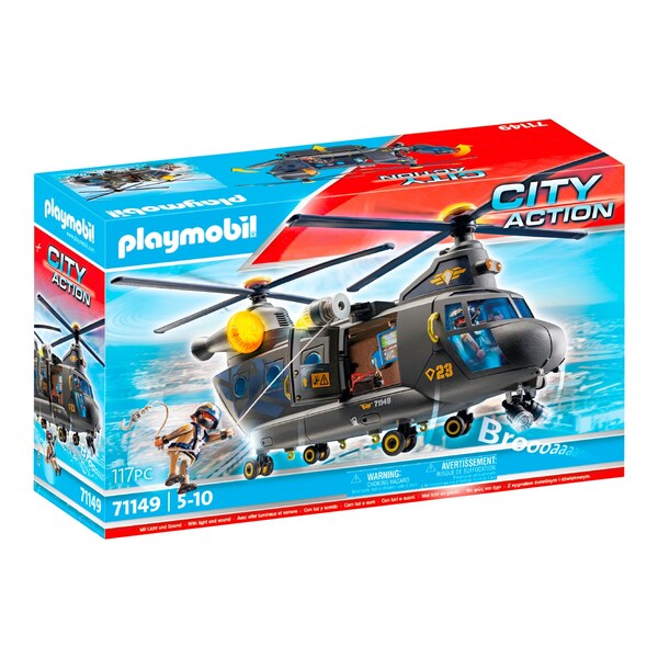 PLAYMOBIL 71144 Véhicule d'intervention des forces spéciales - Les p