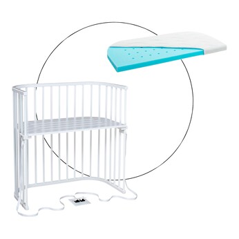 Bundle Beistellbett Boxspring 89x51 cm inkl. Martratze MediTex® extraluftig