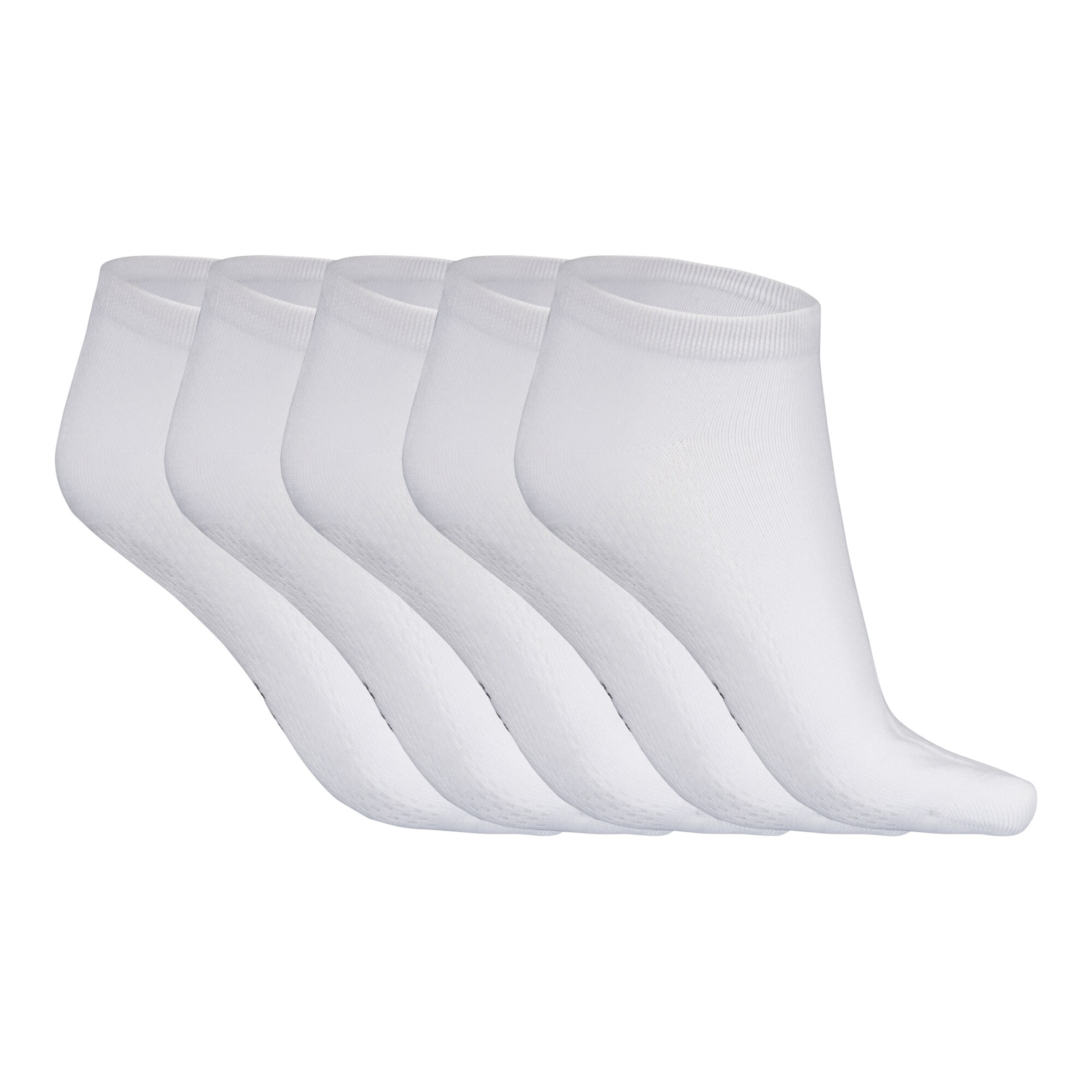wonderwalk Sneaker-Socken, 5 Paar, Größe: 43, weiß