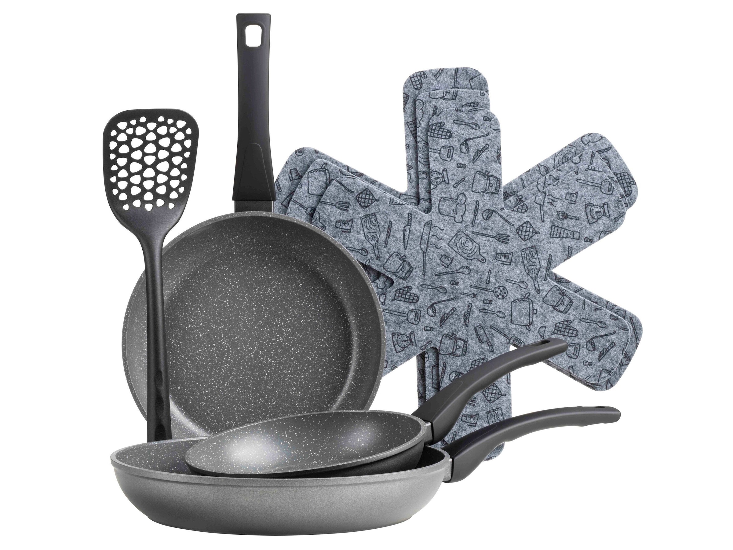 Pfannen Set, 7-tlg., Aluminium Leonis