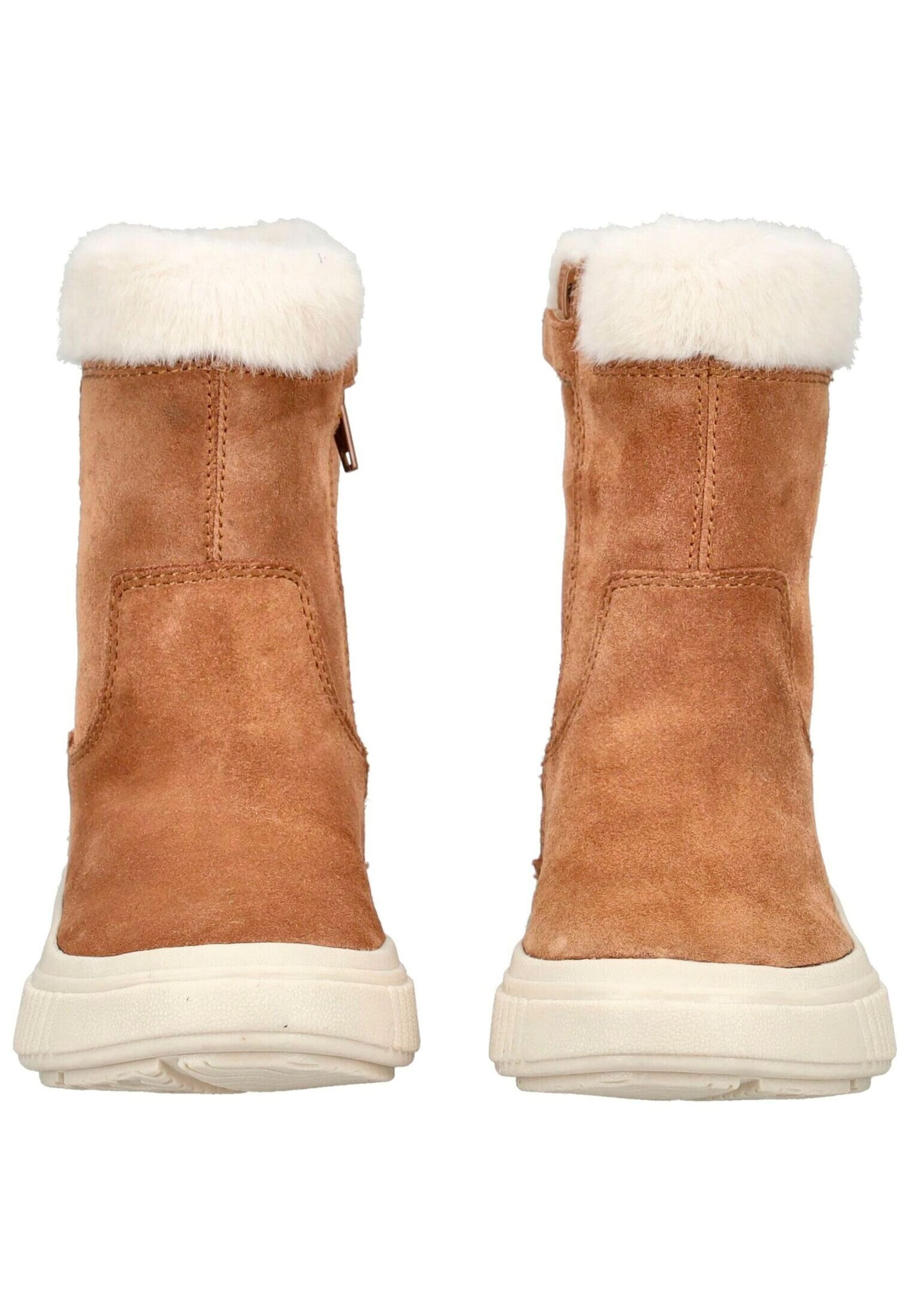 Geox Damen Braun Winterstiefel "J Laquinny Girl Wpf", Gr. 30, (Cognacfarben), Leder, Textil, Schuhe Winterstiefel, Winterboots, Wasserabweisend, G... - Bild 5