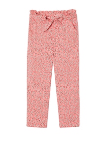 Mädchen 3/4-Hose aus fließendem Stoff, Bundweite verstellbar