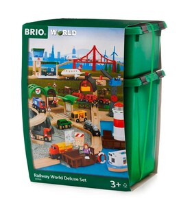 Großes BRIO Premium Set in Kunststoffboxen