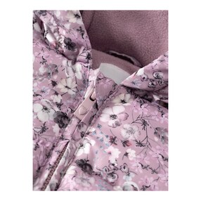 Steppoverall mit Kapuze Blumen