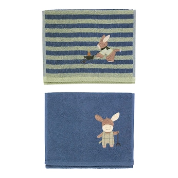2er-Pack Kinderhandtücher 50x30 cm