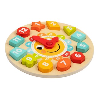 Lernuhr Holzpuzzle