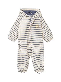 Baby Regen-Overall mit Fleecefutter und Kapuze, Recycling-Polyester