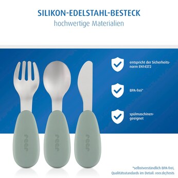 3-tlg. Lernbesteck
