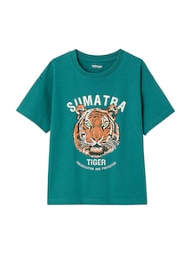 Jungen T-Shirt mit Tiger und Recycling-Baumwolle