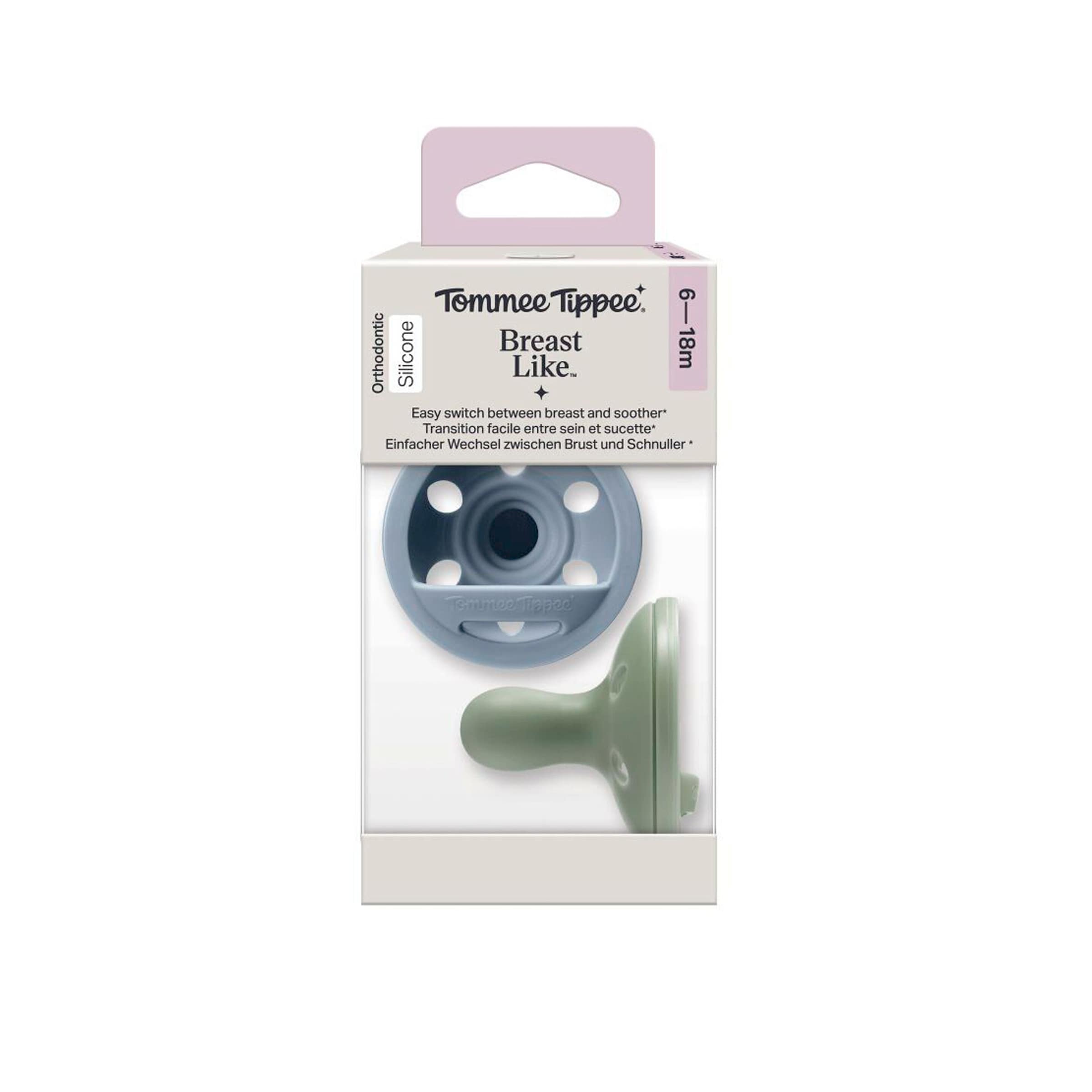 Tommee Tippee 2er-Pack Schnuller Breast Like 6-18M