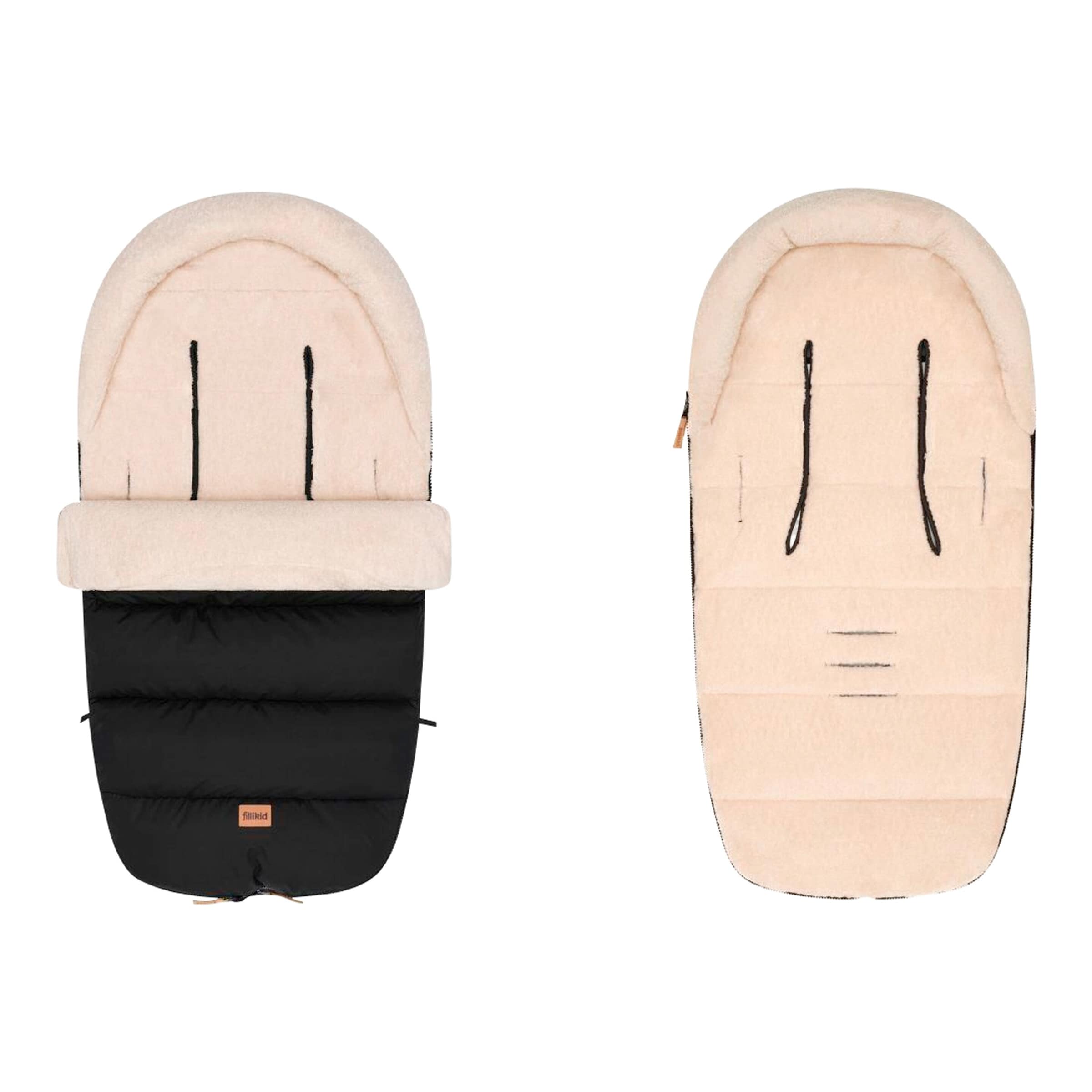 Fillikid Winterfußsack Atlas Teddy schwarz