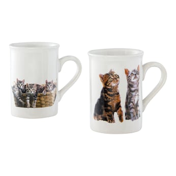 Lot de tasses en porcelaine «Chatons», 2 pièces 270 ml