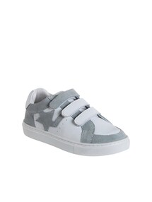 Kinder Ledersneakers mit Klettverschluss