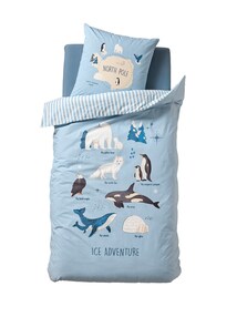 Kinder Bettwäsche-Set NORTH POLE ADVENTURE mit Recycling-Baumwolle