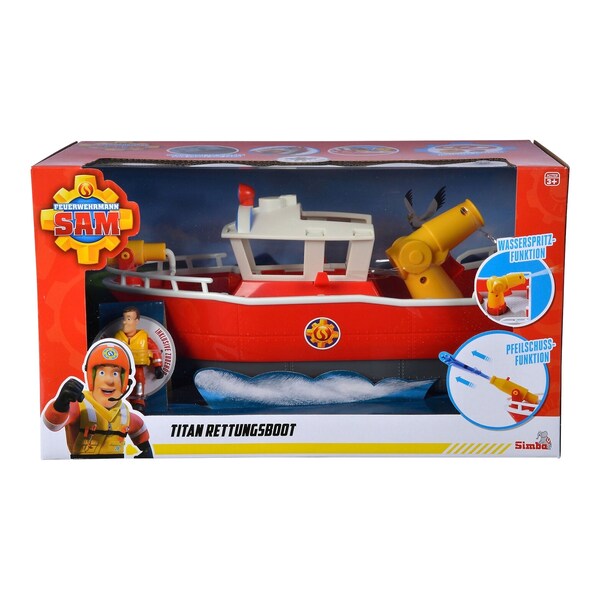 bateau télécommande enfant : le bateau de pompier Spécial Noel