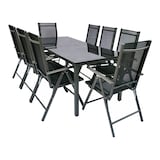 190x90 cm - Tisch & 8 Stühle