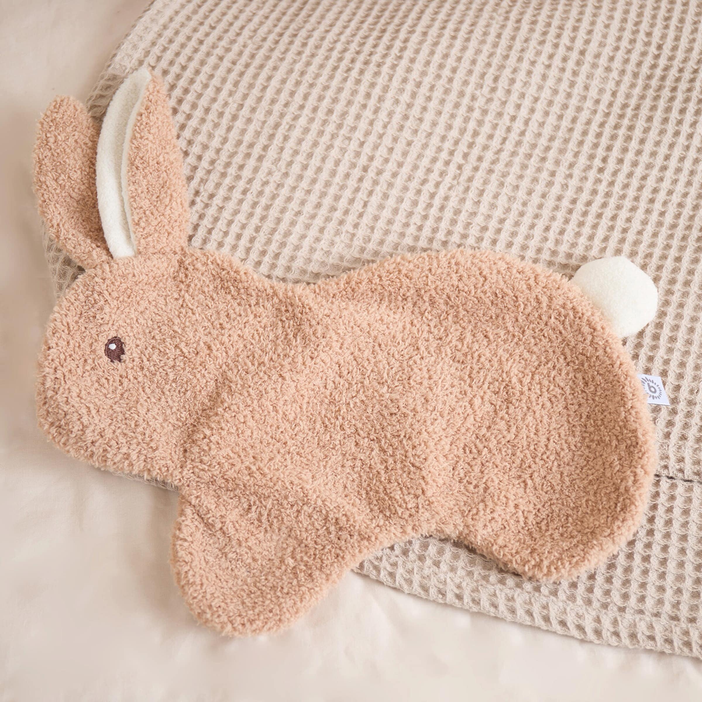 Bieco Schmusetuch Hase aus Boucle - Ab Geburt