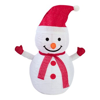 LED-Gartenfigur "Schneemann Snowi"