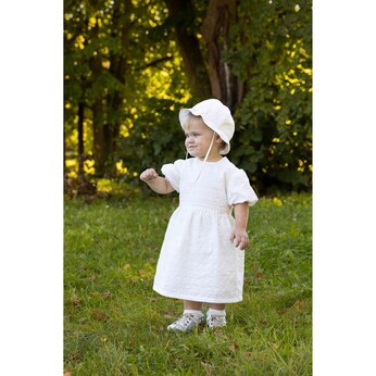 Kleid kurzarm Apfel Lochstickerei