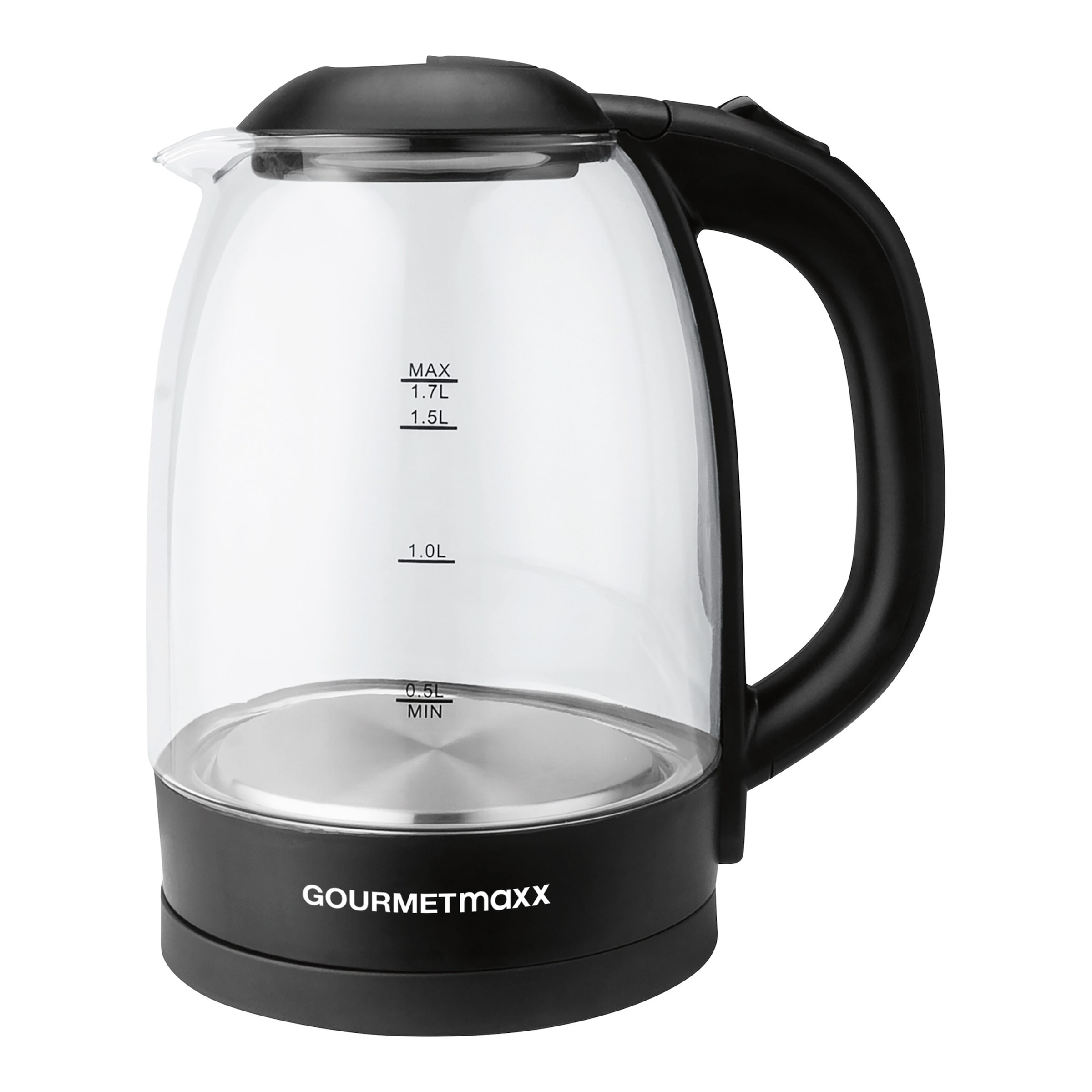 GOURMETmaxxGlas-Wasserkocher, 1,7 l