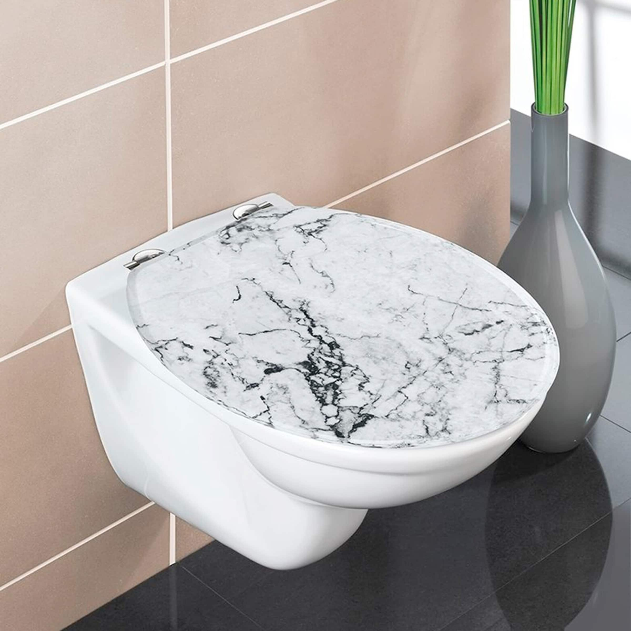 Abattant wc effet clearance marbre