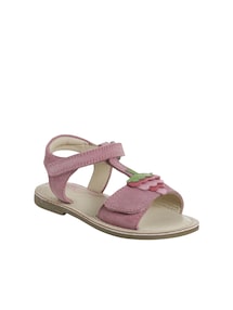Kinder Leder-Sandalen mit Klett und Anziehtrick