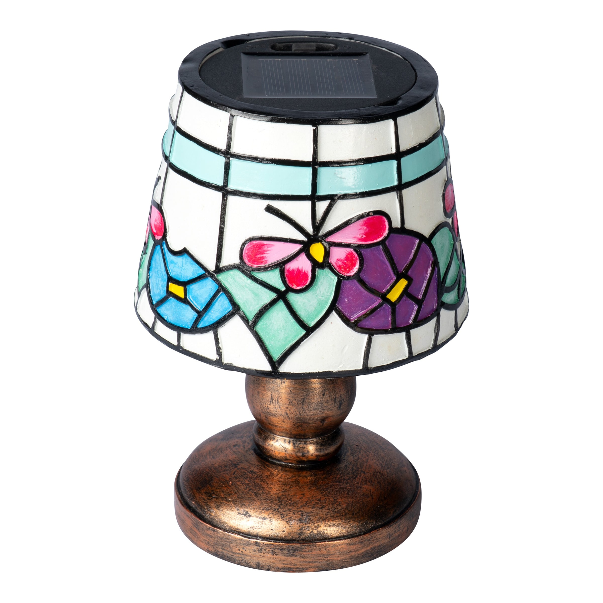 Solar-LED-Tischlampe „Antik“