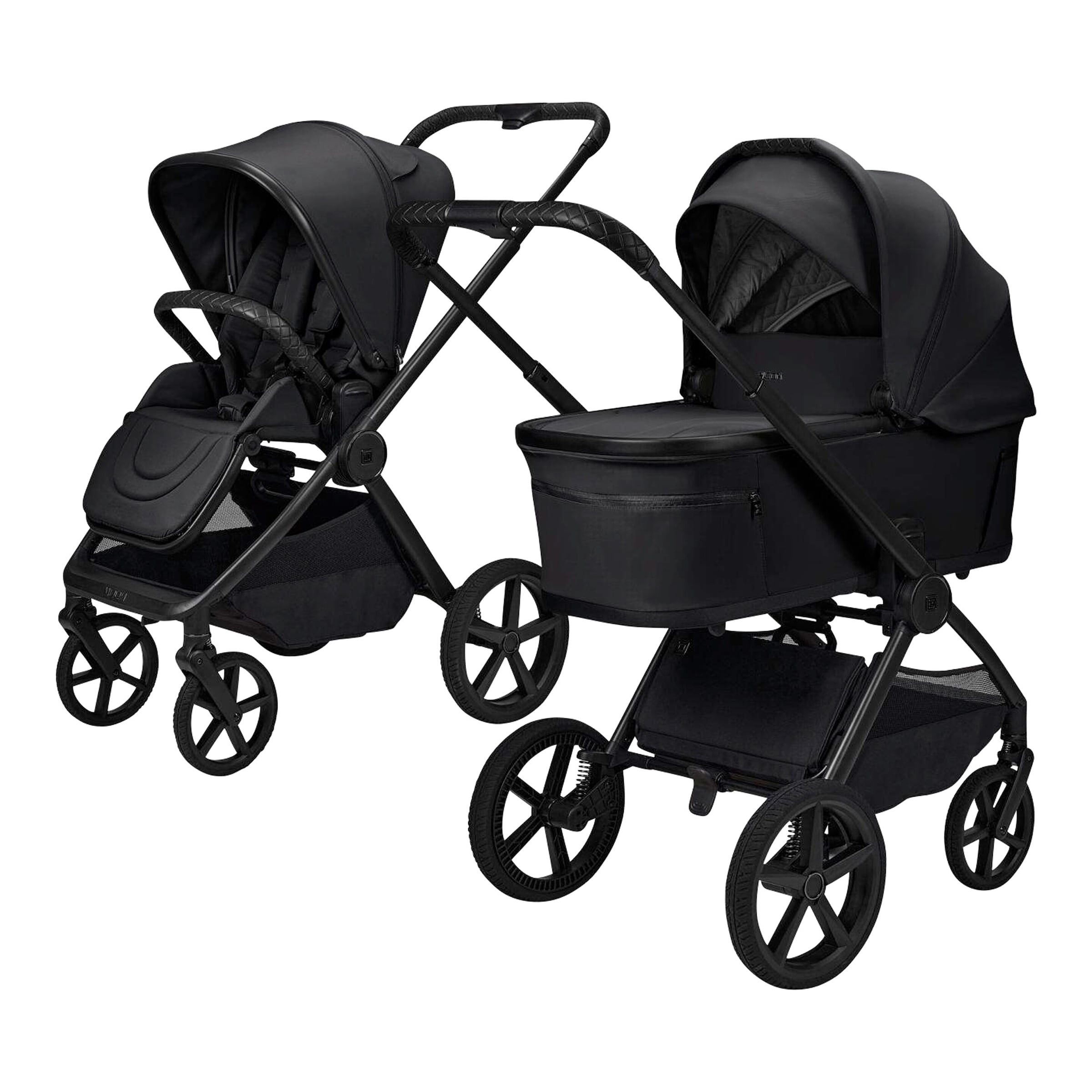 Moon Diamond Kombikinderwagen GIO FOLD Trio-Set inkl. Babyschale Cosmo 2.0 schwarz