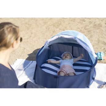 Strandmuschel & Reisebett Babyni 2in1 mit UV-Schutz 50+