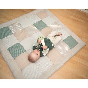 Krabbeldecke & Laufgittereinlage Waffelpiqué 120x120 cm